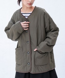 n'OrLABEL（ノアールレーベル）の「『ノーカラーキルティングジャケット』（その他アウター）」