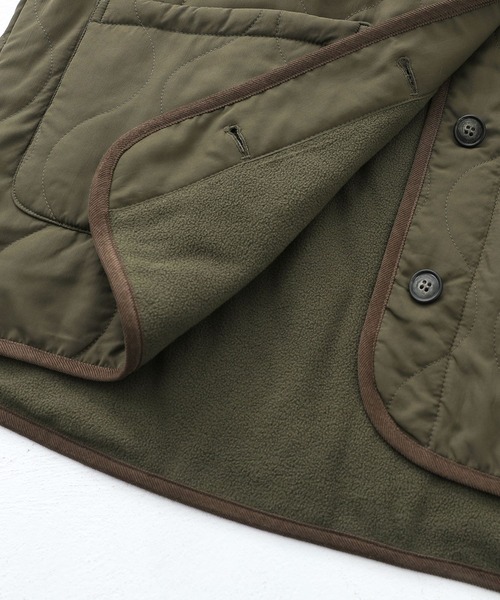 n'OrLABEL（ノアールレーベル）の「『ノーカラーキルティングジャケット』（その他アウター・レディース・カーキ/ブラック/ベージュ・FREE）」の20枚目の写真