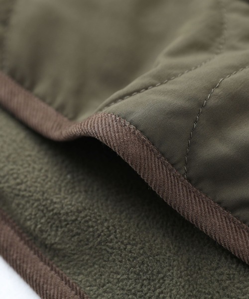 n'OrLABEL（ノアールレーベル）の「『ノーカラーキルティングジャケット』（その他アウター・レディース・カーキ/ブラック/ベージュ・FREE）」の6枚目の写真