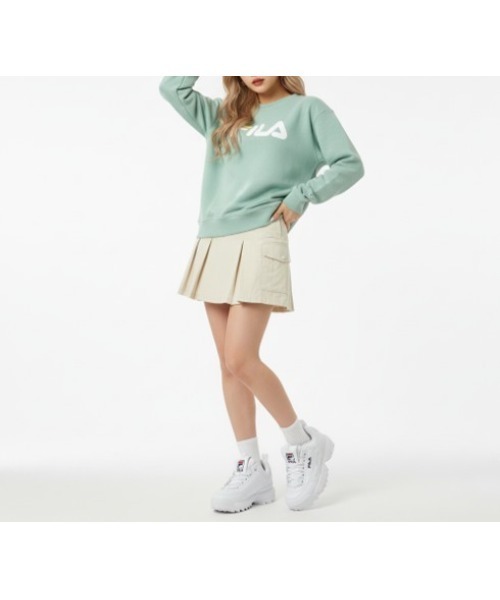 FILA（フィラ）の「Packet Point Pleated Skirt（スカート・レディース・ベージュ/ブラック・S/XS/L/M）」の8枚目の写真