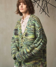 MAISON SPECIAL(メゾンスペシャル)の《UNISEX》Italian Imported Yarn Prime-Over V-neck cardigan/イタリアンインポートヤーンプライムオーバーVネックカーディガン【MAISON SPECIAL/メゾンスペシャル】(カーディガン/ボレロ)