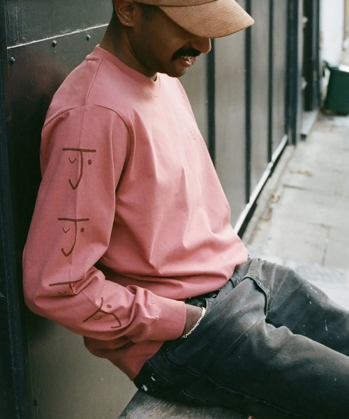 bonjour records（ボンジュールレコーズ）の「【Jolene/ジョリーン】 Long Sleeve Tee（Tシャツ/カットソー・メンズ・オレンジ/ホワイト・L/M/XL）」の9枚目の写真