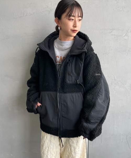 NANGA（ナンガ）の「[NANGA/ナンガ] ボアフリース フルジップパーカー（その他アウター・レディース・ブラック・L/M/S）」の5枚目の写真