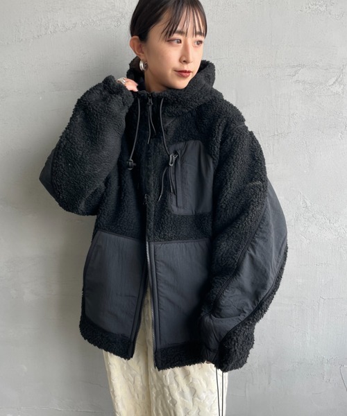 NANGA（ナンガ）の「[NANGA/ナンガ] ボアフリース フルジップパーカー（その他アウター・レディース・ブラック・L/M/S）」の11枚目の写真