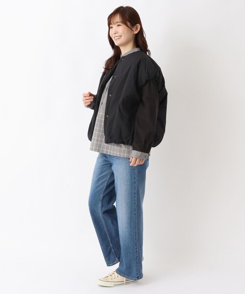 one'sterrace(ワンズテラス)の「ショート丈ノーカラーベスト(その他アウター・レディース・ブラウン系8/アイボリー系8/ブラック系8・02)」の18枚目の写真