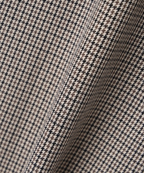 A/C DESIGN BY ALPHA CUBIC（エーシーデザインバイアルファキュービック）の「【ローズオイル加工】千鳥柄ジャンスカワンピース（ワンピース・レディース・ブラウン/ブラック・9号/11号）」の22枚目の写真