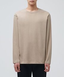 ベーシック長袖Tシャツ[ベージュ]