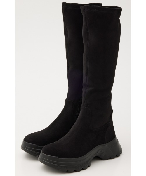 STACCATO(スタッカート)の「ネローストレッチヒートニーブーツ(ブーツ・レディース・ダークブラック・24.5cm/24cm/23.5cm/23cm)」の2枚目の写真