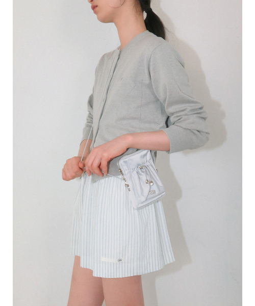 Kijun(キジュン)の「Drawstring Mini Bag Silver(メッセンジャーバッグ・レディース・その他・OS)」の3枚目の写真