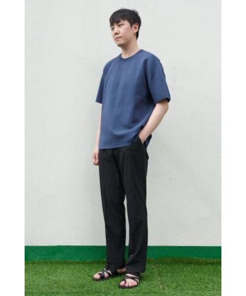 MUSINSA STANDARD（ムシンサスタンダード）の「[クールタンダード] セミワイドヒドゥンバンディングスラックス [ダークグレー]（スラックス・メンズ・その他・31/33/26/27/28/29/40/42/36/34/32/30/38）」の11枚目の写真