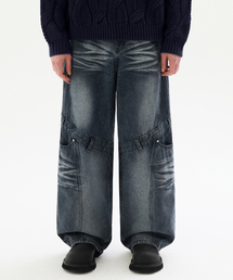 TRILLION（トリリオン）の「Your Belt Loop Wave Washed Denim Pants [Blue Grey]（デニムパンツ・レディース）」