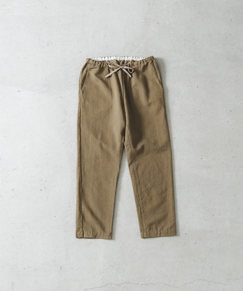 quadro（クオドロ）の「コットンウールヘリンボンイージーパンツ（その他パンツ・メンズ・オリーブ/ベージュ/ネイビー・MEDIUM）」の12枚目の写真