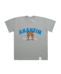 GRAVER（グレーバー）の「[UNISEX] Arch Logo Bear Short Sleeve Tee_Gray（Tシャツ/カットソー・メンズ）」