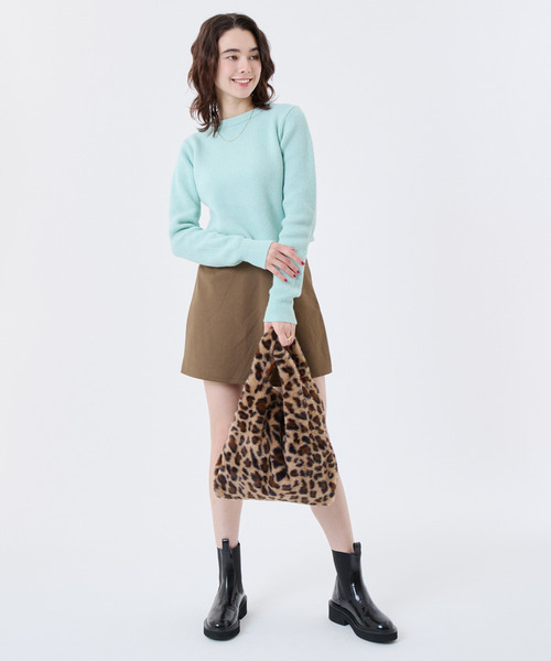 LeSportsac（レスポートサック）の「FUR SHOULDER TOTE レオパードフラッフィーファー（トートバッグ・レディース・ブラウン・FREE）」の9枚目の写真