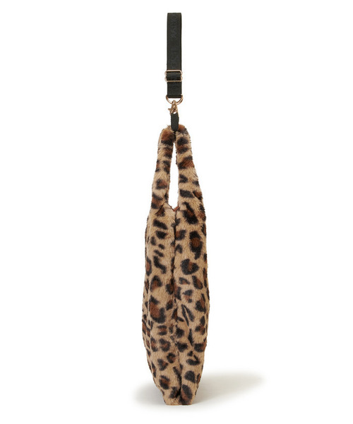 LeSportsac（レスポートサック）の「FUR SHOULDER TOTE レオパードフラッフィーファー（トートバッグ・レディース・ブラウン・FREE）」の3枚目の写真