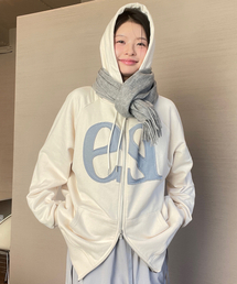 ILLIGO（イリゴ）の「129 logo patch hooded zip-up cream（パーカー）」