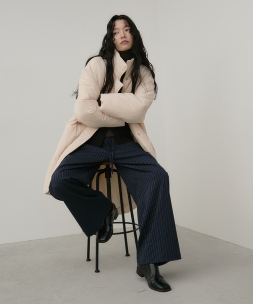 Aunt Marie's(アントマリーズ)の「中綿モンスターコート(ダウンジャケット/コート・レディース・アイボリー/ブラック/カーキ・FREE)」の2枚目の写真