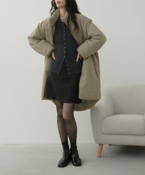 Aunt Marie's(アントマリーズ)の「中綿モンスターコート(ダウンジャケット/コート・レディース・アイボリー/ブラック/カーキ・FREE)」の15枚目の写真