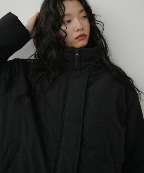 Aunt Marie's(アントマリーズ)の「中綿モンスターコート(ダウンジャケット/コート・レディース・アイボリー/ブラック/カーキ・FREE)」の6枚目の写真