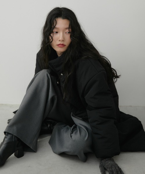 Aunt Marie's(アントマリーズ)の「中綿モンスターコート(ダウンジャケット/コート・レディース・アイボリー/ブラック/カーキ・FREE)」の7枚目の写真