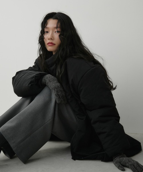 Aunt Marie's(アントマリーズ)の「中綿モンスターコート(ダウンジャケット/コート・レディース・アイボリー/ブラック/カーキ・FREE)」の8枚目の写真