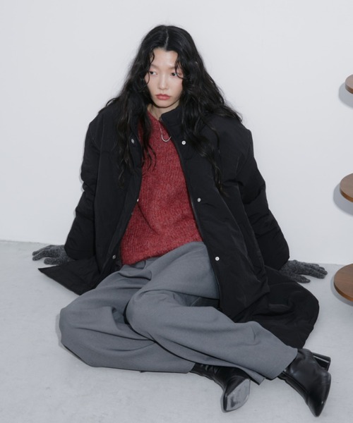 Aunt Marie's(アントマリーズ)の「中綿モンスターコート(ダウンジャケット/コート・レディース・アイボリー/ブラック/カーキ・FREE)」の9枚目の写真