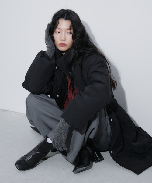 Aunt Marie's(アントマリーズ)の「中綿モンスターコート(ダウンジャケット/コート・レディース・アイボリー/ブラック/カーキ・FREE)」の10枚目の写真