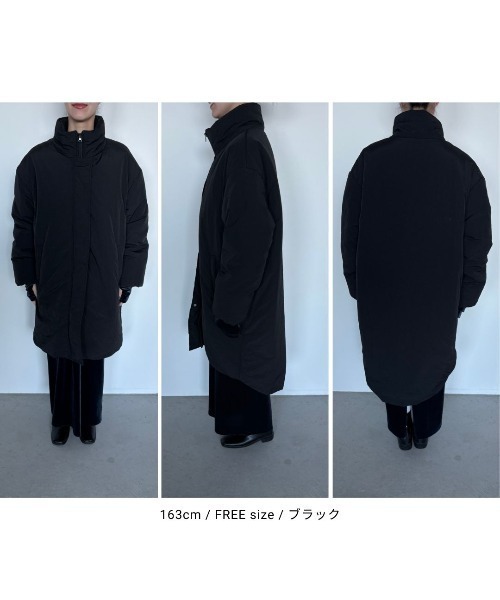 Aunt Marie's(アントマリーズ)の「中綿モンスターコート(ダウンジャケット/コート・レディース・アイボリー/ブラック/カーキ・FREE)」の4枚目の写真