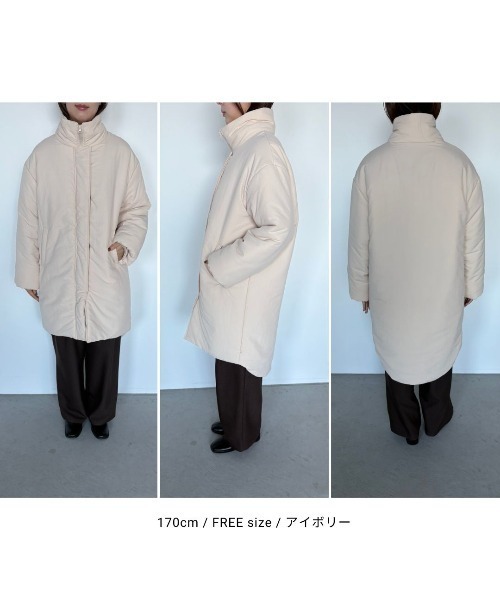 Aunt Marie's(アントマリーズ)の「中綿モンスターコート(ダウンジャケット/コート・レディース・アイボリー/ブラック/カーキ・FREE)」の5枚目の写真