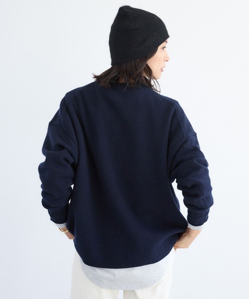 BARNYARDSTORM(バンヤードストーム)の「BARNYARDSTORM / HERISMロゴニット(ニット/セーター・レディース・オフホワイト/グレー/ネイビー・FREE)」の10枚目の写真