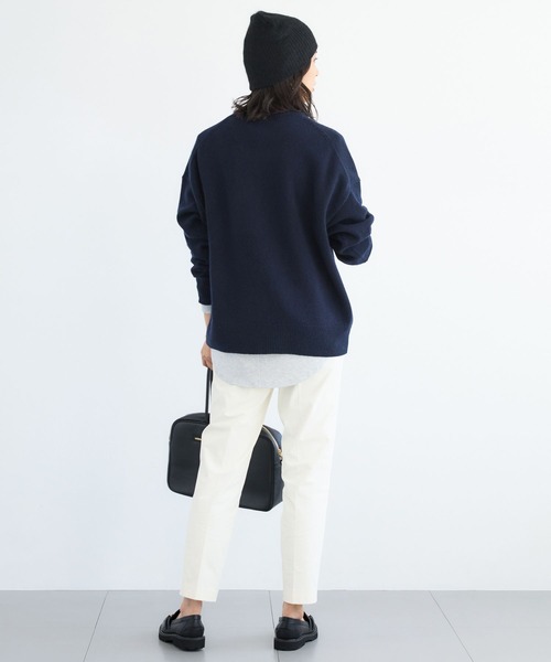 BARNYARDSTORM(バンヤードストーム)の「BARNYARDSTORM / HERISMロゴニット(ニット/セーター・レディース・オフホワイト/グレー/ネイビー・FREE)」の13枚目の写真