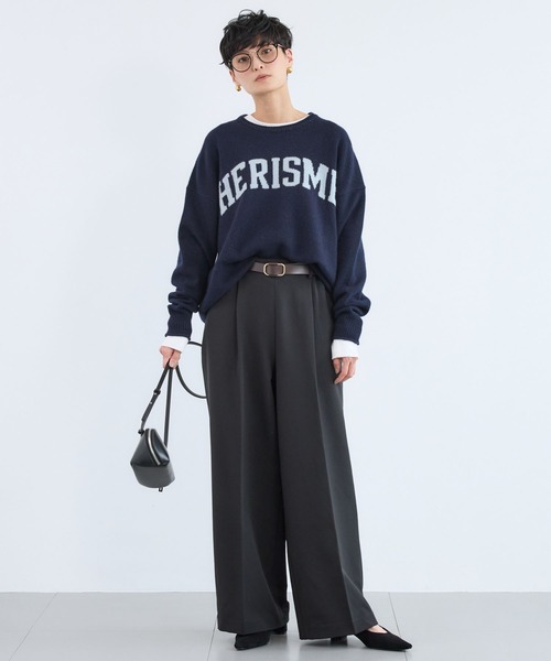 BARNYARDSTORM(バンヤードストーム)の「BARNYARDSTORM / HERISMロゴニット(ニット/セーター・レディース・オフホワイト/グレー/ネイビー・FREE)」の15枚目の写真