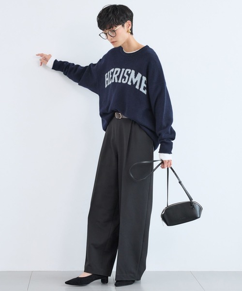 BARNYARDSTORM(バンヤードストーム)の「BARNYARDSTORM / HERISMロゴニット(ニット/セーター・レディース・オフホワイト/グレー/ネイビー・FREE)」の17枚目の写真