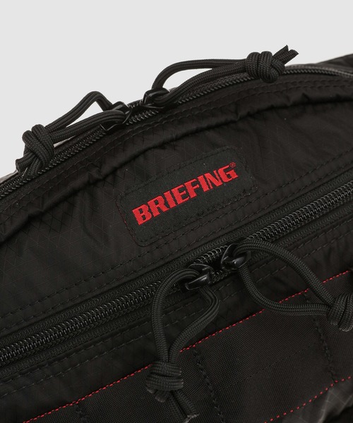 COMME des GARCONS HOMME（コム デ ギャルソン・オム）の「「BRIEFING」W-NAME NYLON LIPSTOP BAG（ボディバッグ/ウエストポーチ・メンズ・ベージュ/ブラック・ONE SIZE）」の4枚目の写真