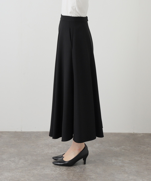   ブラックスカート S Wクロスフレアースカート（スカート）｜Spick & Span（スピックアンド