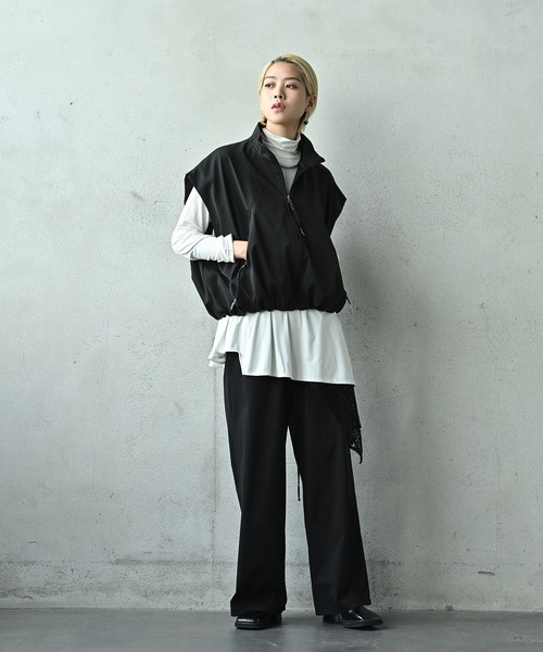 funda mine（ファンダマイン）の「スタンドカラーベスト（ベスト・レディース・ブラック・FREE）」の5枚目の写真