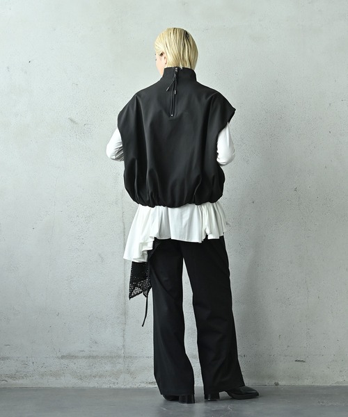 funda mine（ファンダマイン）の「スタンドカラーベスト（ベスト・レディース・ブラック・FREE）」の7枚目の写真