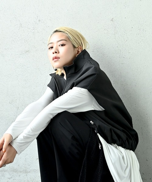 funda mine（ファンダマイン）の「スタンドカラーベスト（ベスト・レディース・ブラック・FREE）」の10枚目の写真