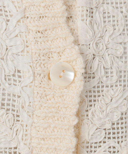 IENA LA BOUCLE（イエナラブークル）の「IENA LA BOUCLE レースコンビカーディガン（カーディガン/ボレロ・レディース・ホワイト×ホワイト・FREE）」の16枚目の写真