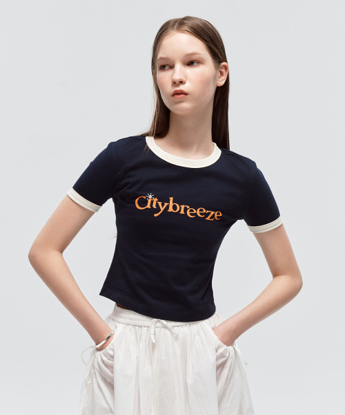 CITYBREEZE(シティブリーズ)の「シティサンレイリンガーTシャツ_NAVY(Tシャツ/カットソー・レディース・ネイビー・SMALL/MEDIUM)」の5枚目の写真