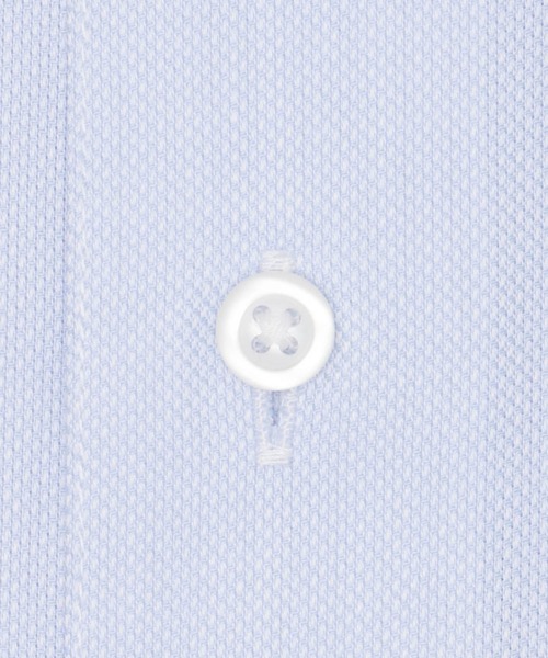 TOKYO SHIRTS（トウキョウシャツ）の「形態安定ノンアイロン ホリゾンタルワイド 長袖ビジネスワイシャツ（ビジネスシャツ・メンズ・サックスブルー・首回り37cm-裄丈80cm/首回り39cm-裄丈80cm/首回り39cm-裄丈84cm/首回り41cm-裄丈82cm/首回り41cm-裄丈86cm/首回り42cm-裄丈82cm/首回り42cm-裄丈86cm/首回り43cm-裄丈82cm/首回り43cm-裄丈86cm）」の4枚目の写真