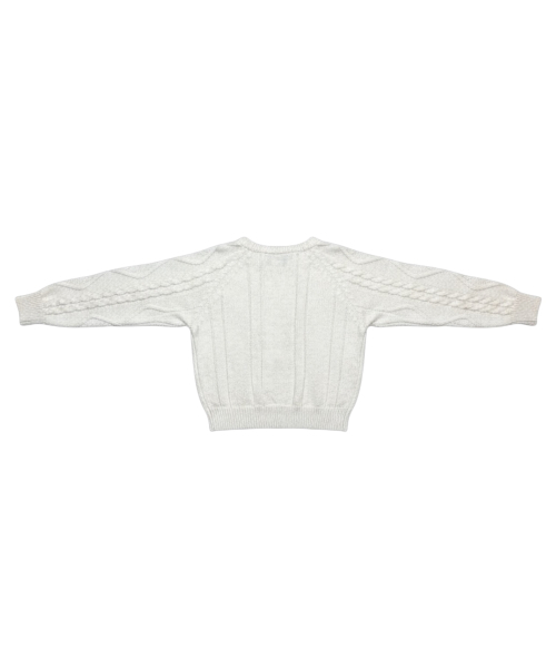 BORN SLIPPY(ボーンスリッピー)の「Soft Wool Cable Knit Sweater (Ivory)(ニット/セーター・レディース・その他・FREE)」の6枚目の写真
