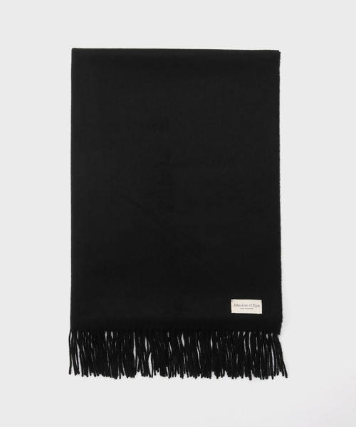 Johnstons of Elgin（ジョンストンズオブエルガン）の「【Johnstons of Elgin】cashmere solid stole：ストール（ストール/ショール・レディース・ブラック/チャコールグレー/ベージュ・FREE）」の5枚目の写真