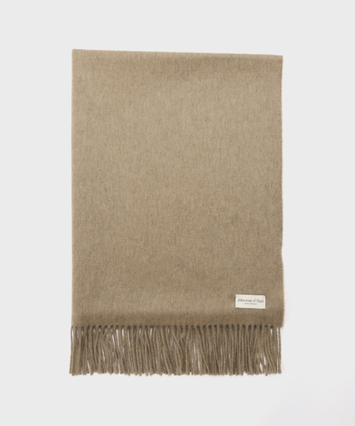 Johnstons of Elgin（ジョンストンズオブエルガン）の「【Johnstons of Elgin】cashmere solid stole：ストール（ストール/ショール・レディース・ブラック/チャコールグレー/ベージュ・FREE）」の4枚目の写真