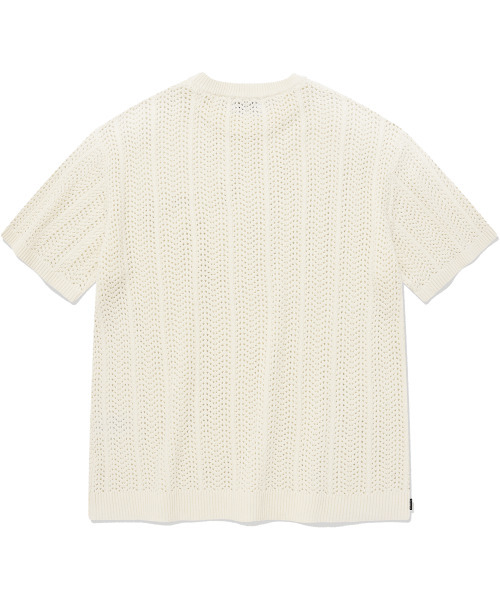 COVERNAT(カバーナット)の「ケーブルラウンドハーフニットアイボリー(ニット/セーター・レディース・その他・LARGE/MEDIUM/SMALL/X-LARGE/X-SMALL/XX-LARGE)」の2枚目の写真