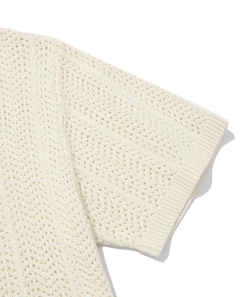 COVERNAT(カバーナット)の「ケーブルラウンドハーフニットアイボリー(ニット/セーター・レディース・その他・LARGE/MEDIUM/SMALL/X-LARGE/X-SMALL/XX-LARGE)」の5枚目の写真
