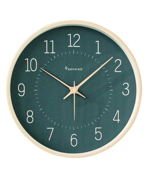 BACKYARD FAMILY（バックヤードファミリー）の「壁掛け時計 木製 pkmjk026（掛け時計・レディース・ライトベージュ/グリーン/ベージュ・FREE）」の3枚目の写真