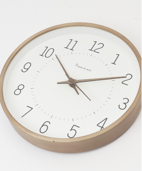 BACKYARD FAMILY（バックヤードファミリー）の「壁掛け時計 木製 pkmjk026（掛け時計・レディース・ライトベージュ/グリーン/ベージュ・FREE）」の7枚目の写真