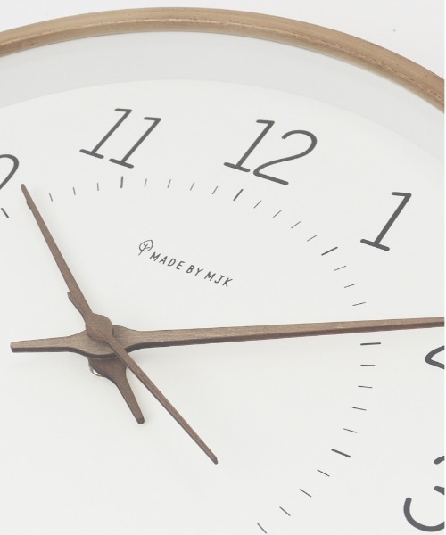 BACKYARD FAMILY（バックヤードファミリー）の「壁掛け時計 木製 pkmjk026（掛け時計・レディース・ライトベージュ/グリーン/ベージュ・FREE）」の8枚目の写真