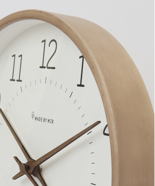 BACKYARD FAMILY（バックヤードファミリー）の「壁掛け時計 木製 pkmjk026（掛け時計・レディース・ライトベージュ/グリーン/ベージュ・FREE）」の9枚目の写真
